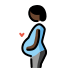 pregnant person, dark skin tone